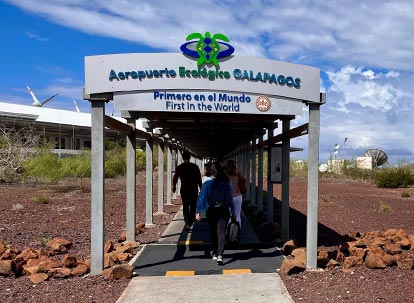 Seymour Ecological Airport of Baltra Island.
