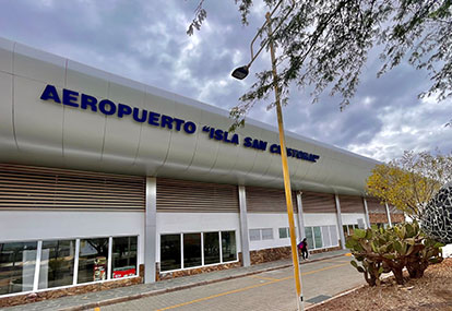 San Cristobal airport.