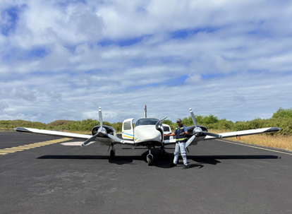 Aircraft for interisland flights in the Galapagos Islands.
